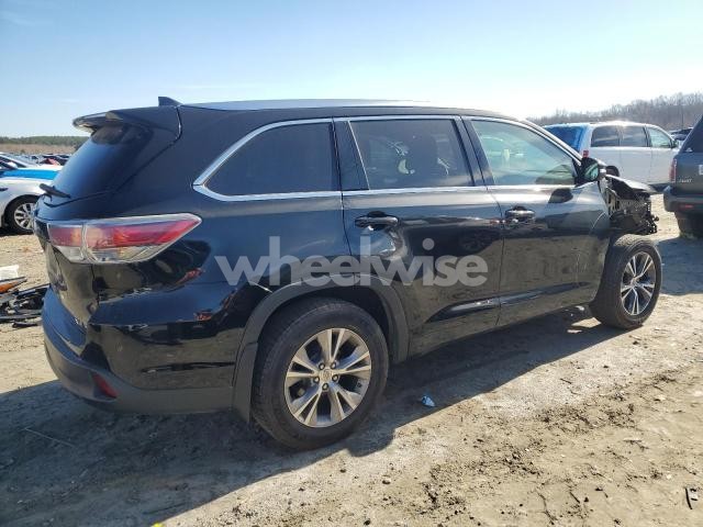 Photo 4 of 2015 TOYOTA HIGHLANDER XLE (VIN 5TDJKRFH5FS173809)