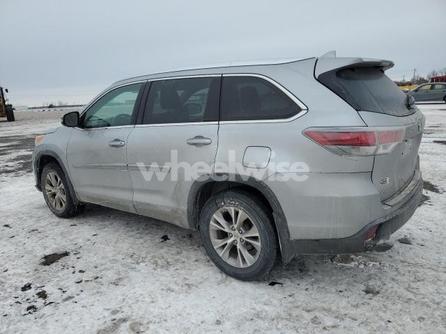 Photo 5 of 2015 TOYOTA HIGHLANDER XLE (VIN 5TDJKRFH5FS224502)