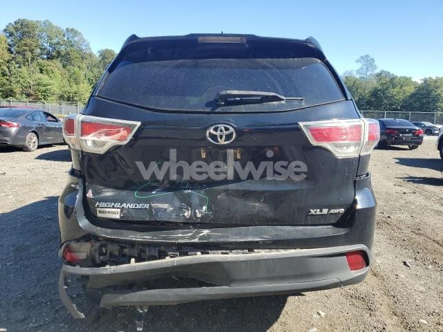Photo 4 of 2016 TOYOTA HIGHLANDER XLE (VIN 5TDJKRFH5GS266816)