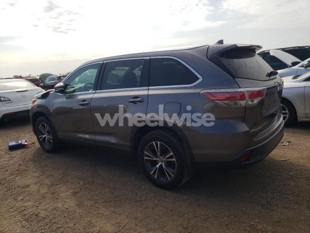 Photo 11 of 2016 TOYOTA HIGHLANDER XLE (VIN 5TDJKRFH6GS311990)