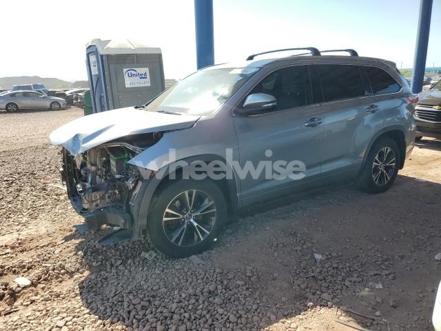 Photo 4 of 2016 TOYOTA HIGHLANDER XLE (VIN 5TDJKRFH7GS348398)