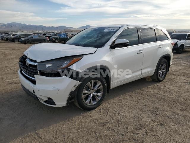 2014 TOYOTA HIGHLANDER XLE (VIN 5TDJKRFH8ES069166) main photo