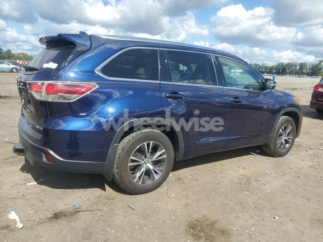 Photo 7 of 2016 TOYOTA HIGHLANDER XLE (VIN 5TDJKRFH8GS275901)