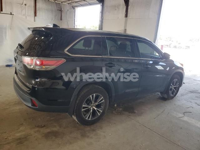 Photo 3 of 2016 TOYOTA HIGHLANDER XLE (VIN 5TDJKRFH8GS321288)