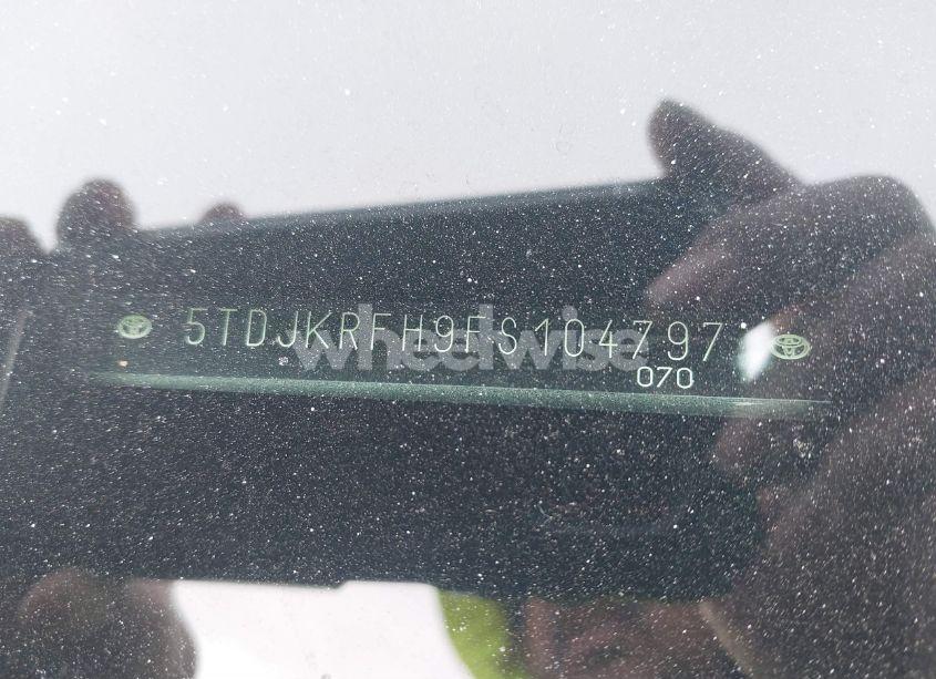 Photo 9 of 2015 Toyota Highlander XLE V6 (VIN 5TDJKRFH9FS104797)