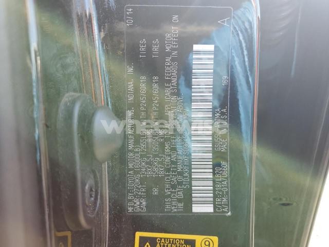 Photo 8 of 2015 TOYOTA HIGHLANDER XLE (VIN 5TDJKRFHXFS096452)