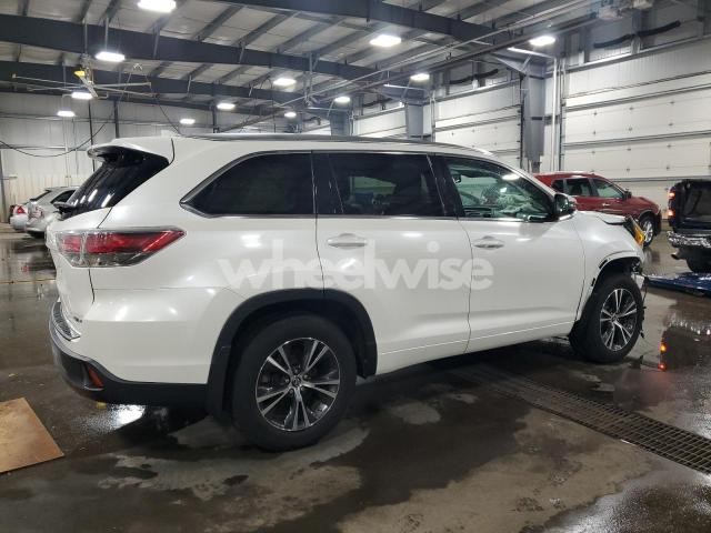 2016 TOYOTA HIGHLANDER XLE (VIN 5TDJKRFHXGS269162) main photo