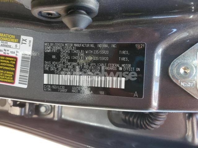 Photo 11 of 2022 TOYOTA HIGHLANDER XSE (VIN 5TDJZRBH2NS170804)