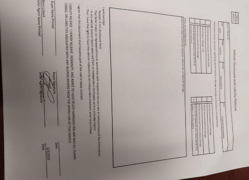 Photo 17 of 2023 Toyota Highlander XLE (VIN 5TDKDRAH0PS004854)