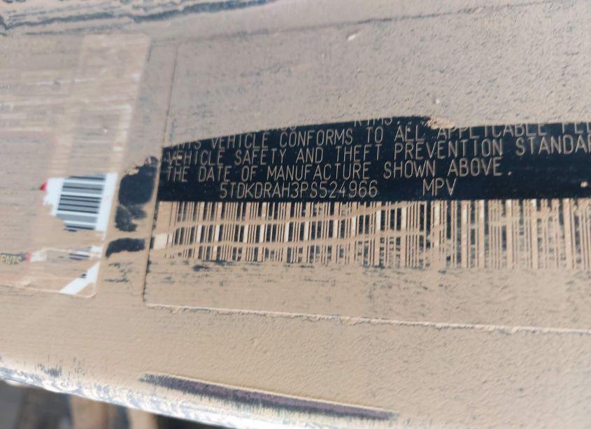 Photo 9 of 2023 Toyota Highlander PLATINUM (VIN 5TDKDRAH3PS524966)