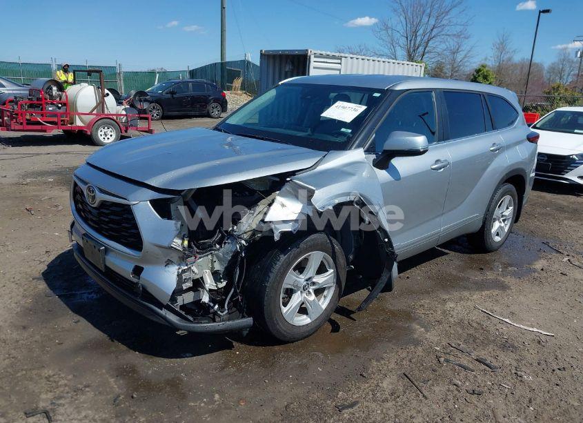 Photo 2 of 2023 Toyota Highlander LE (VIN 5TDKDRAH6PS502220)