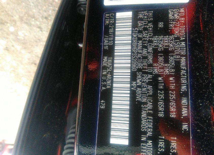 Photo 9 of 2023 Toyota Highlander LE (VIN 5TDKDRBH6PS520960)