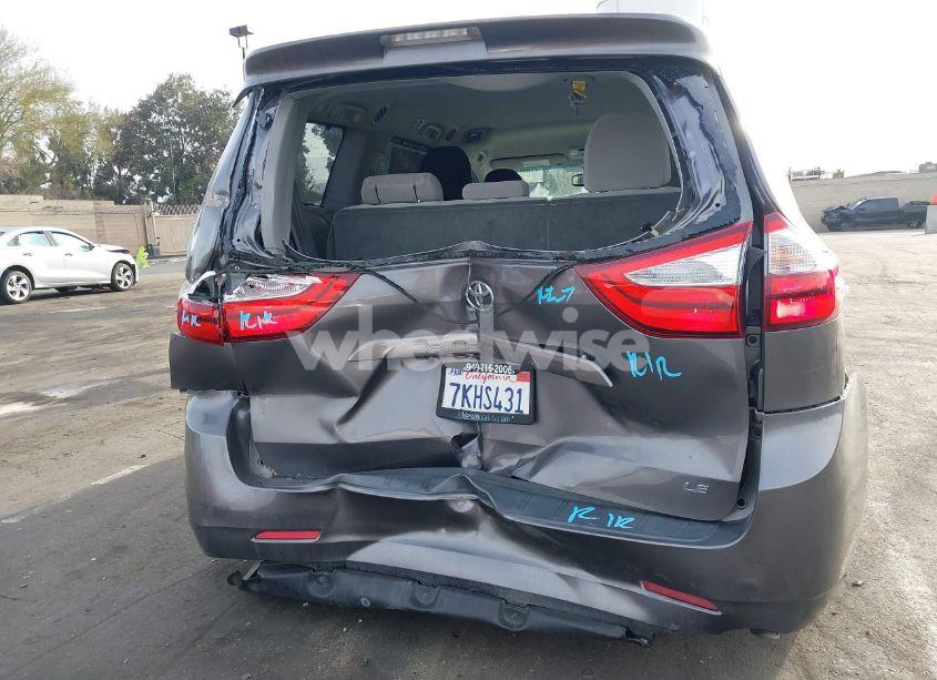 Photo 6 of 2015 Toyota Sienna LE 8 PASSENGER (VIN 5TDKK3DC1FS565453)