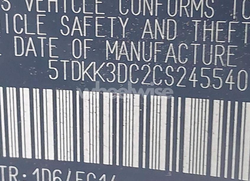 Photo 9 of 2012 Toyota Sienna LE V6 8 PASSENGER (VIN 5TDKK3DC2CS245540)