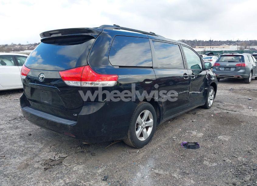 Photo 4 of 2012 Toyota Sienna LE V6 8 PASSENGER (VIN 5TDKK3DCXCS259010)