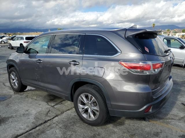 Photo 8 of 2015 TOYOTA HIGHLANDER XLE (VIN 5TDKKRFH6FS043736)