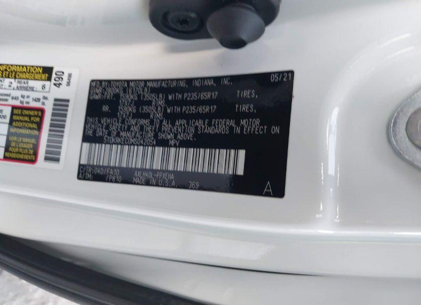 Photo 9 of 2021 Toyota Sienna LE (VIN 5TDKRKEC0MS042054)