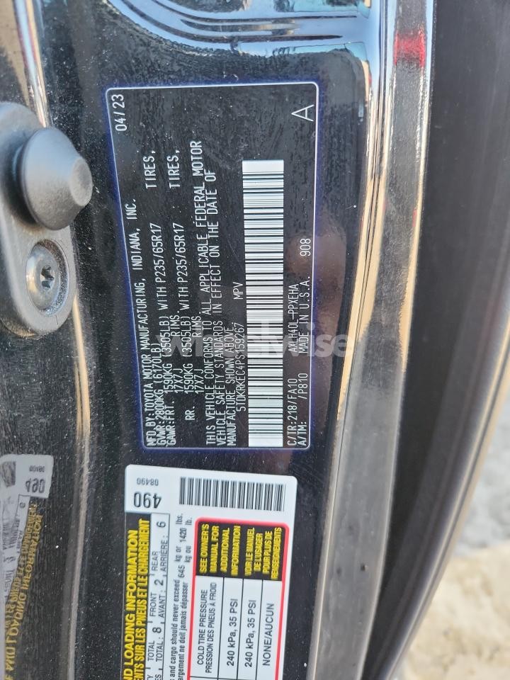 Photo 12 of 2023 TOYOTA SIENNA LE (VIN 5TDKRKEC4PS159267)