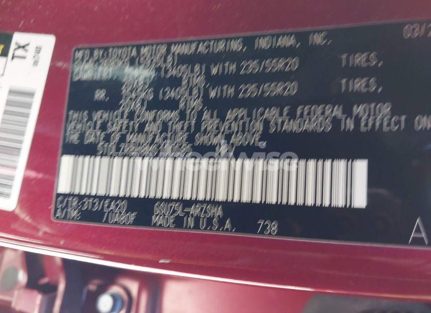 Photo 9 of 2021 Toyota Highlander XSE (VIN 5TDLZRBH8MS100585)