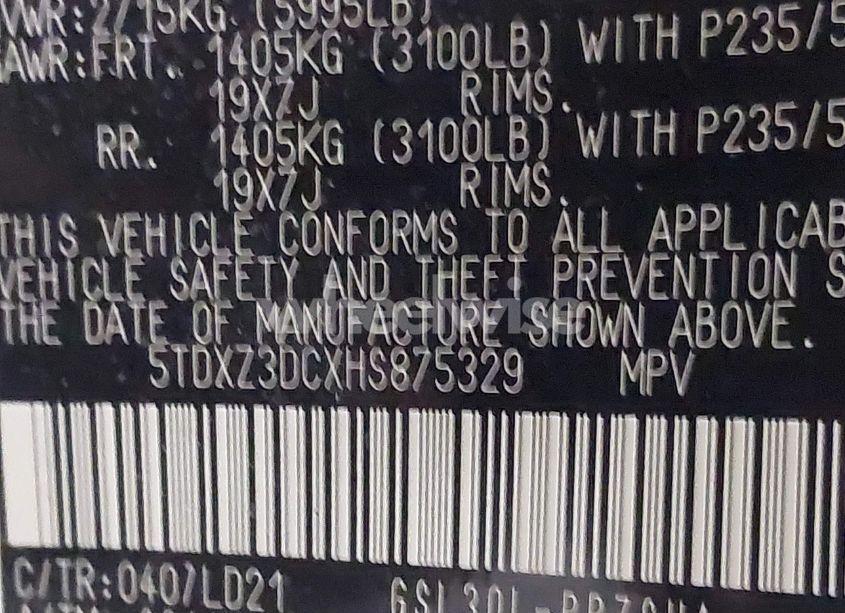 Photo 9 of 2017 Toyota Sienna SE (VIN 5TDXZ3DCXHS875329)