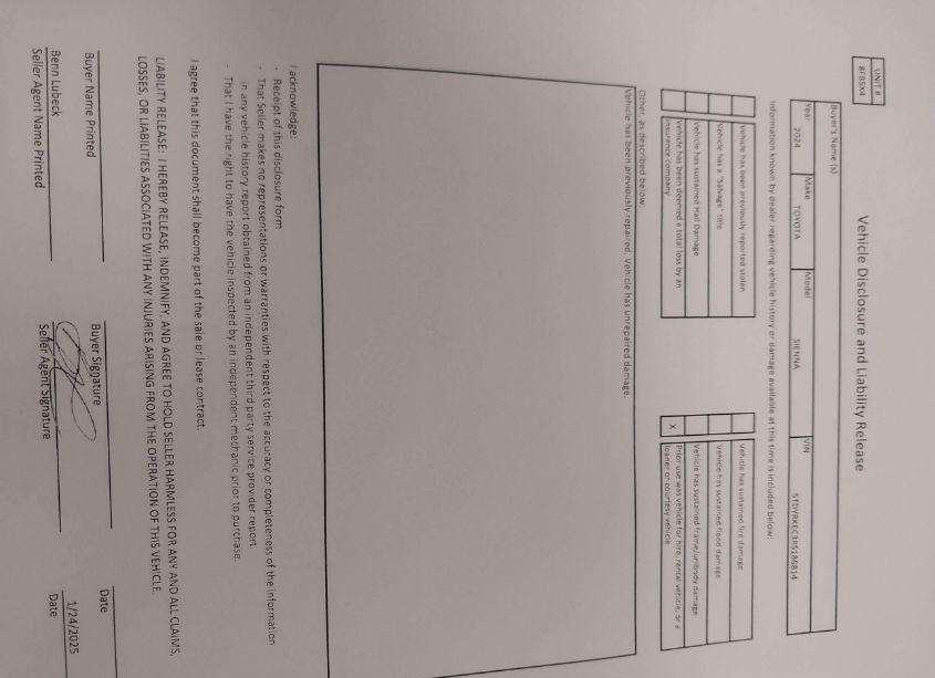 Photo 17 of 2024 Toyota Sienna XLE (VIN 5TDYRKEC3RS186814)