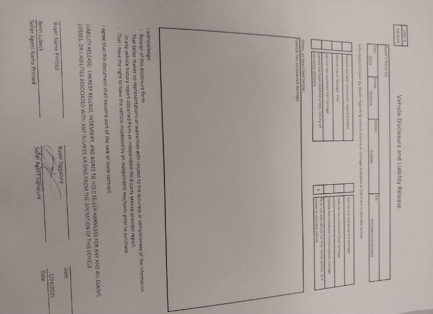 Photo 17 of 2024 Toyota Sienna XLE (VIN 5TDYRKEC7RS209642)