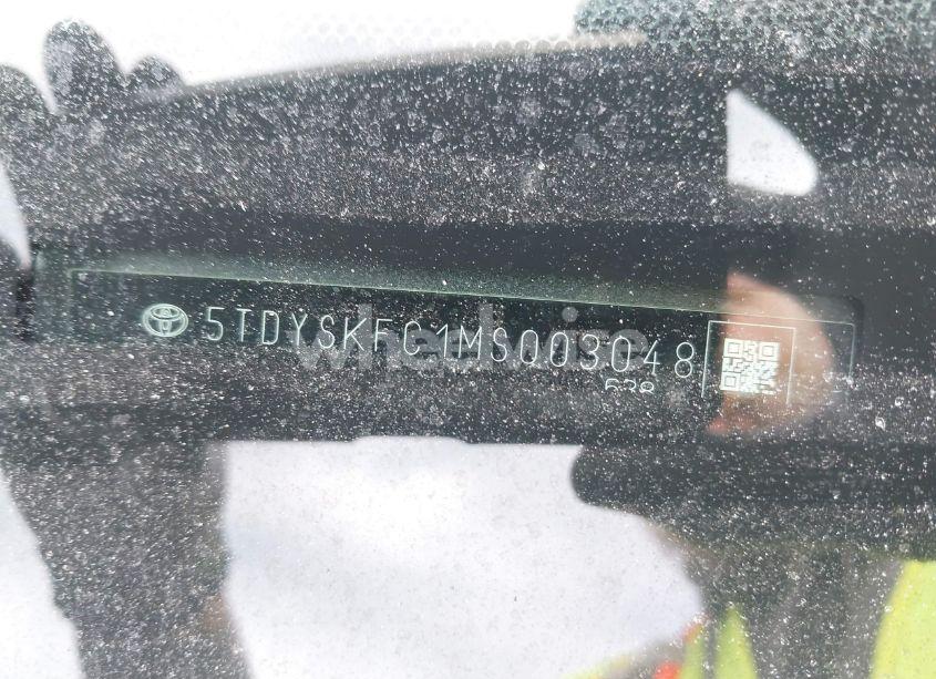 Photo 17 of 2021 Toyota Sienna XLE (VIN 5TDYSKFC1MS003048)