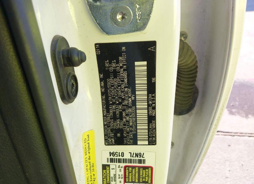 Photo 9 of 2014 Toyota Sequoia PLATINUM 5.7L V8 (VIN 5TDYY5G1XES053266)