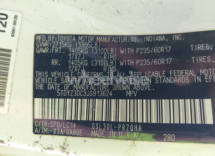 Photo 9 of 2018 Toyota Sienna XLE/XLE PREMIUM/LIMITED/LIMITED PREMIUM (VIN 5TDYZ3DC3JS913624)