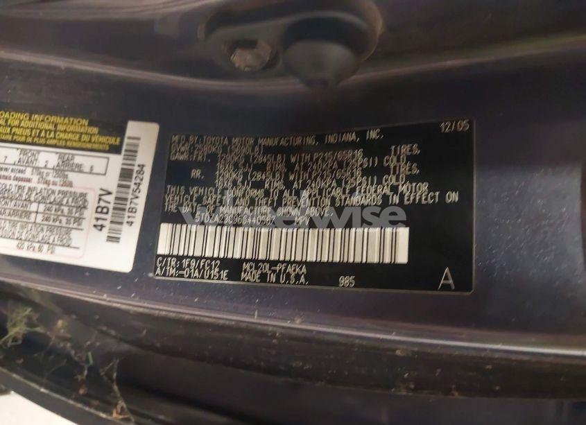 Photo 9 of 2006 Toyota Sienna LE (VIN 5TDZA23C96S440567)