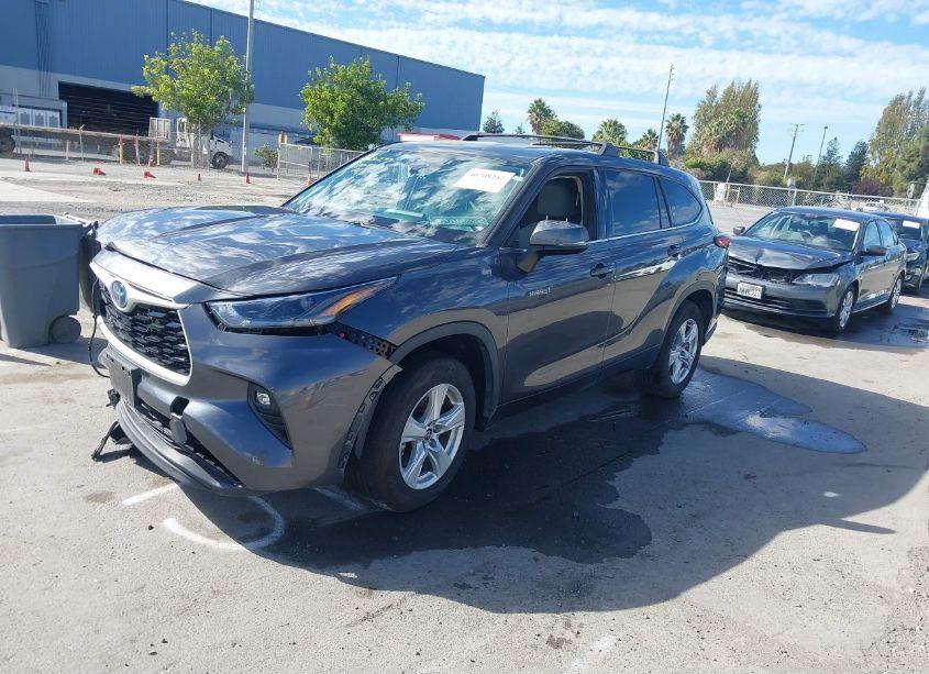 Photo 2 of 2021 Toyota Highlander HYBRID LE (VIN 5TDZARAH6MS505024)