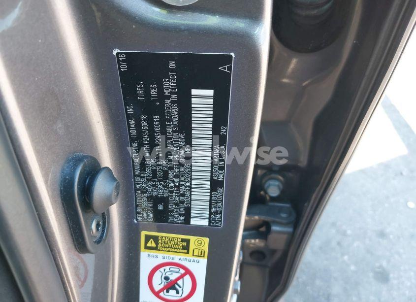 Photo 9 of 2016 Toyota Highlander LE (VIN 5TDZARFH9GS022995)