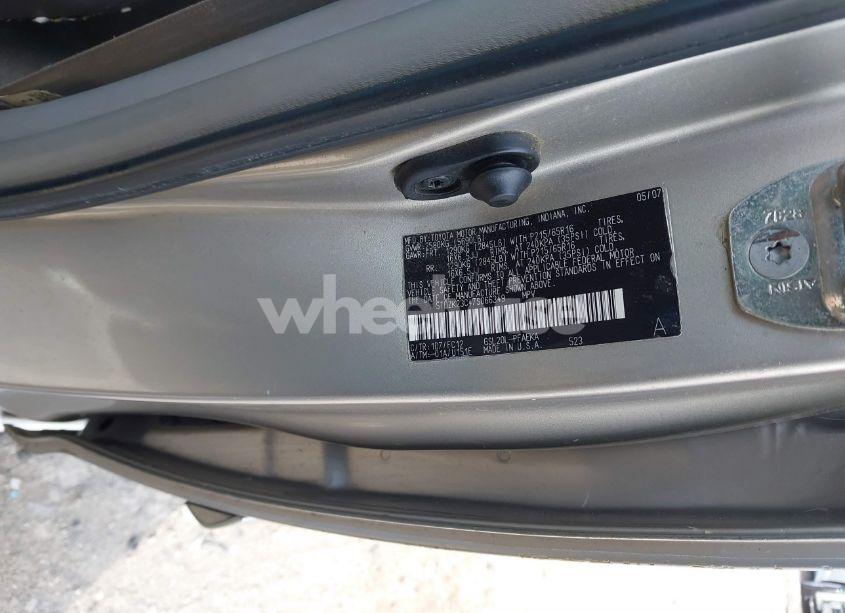 Photo 9 of 2007 Toyota Sienna LE (VIN 5TDZK23C47S066349)