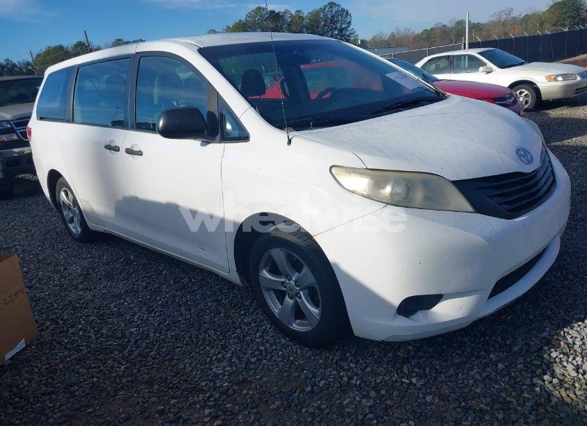2012 Toyota Sienna BASE V6 7 PASSENGER (VIN 5TDZK3DC1CS229747) main photo