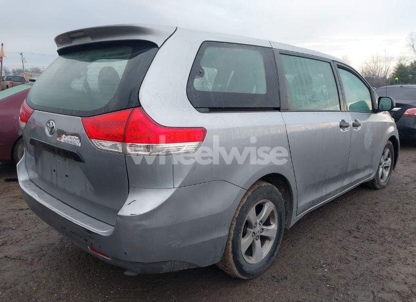 Photo 4 of 2012 Toyota Sienna BASE V6 7 PASSENGER (VIN 5TDZK3DC2CS221981)