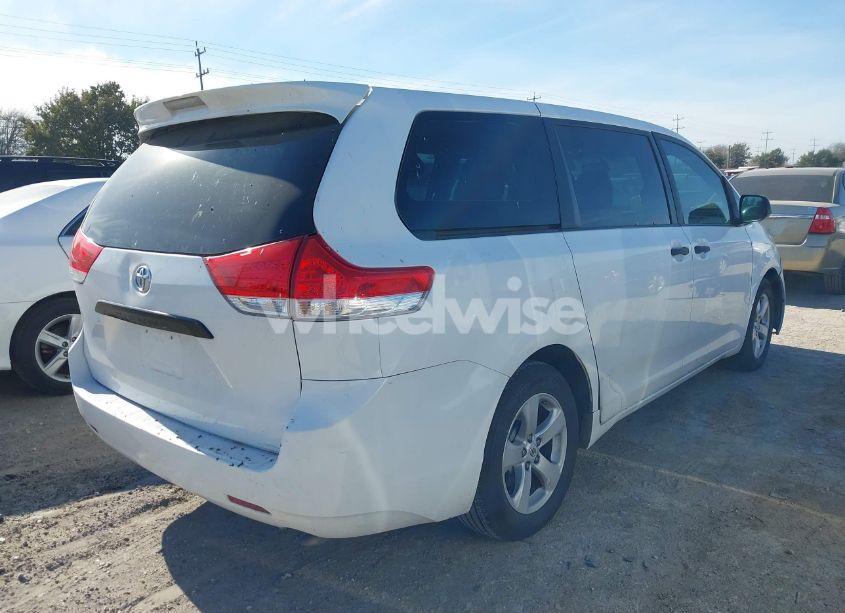 Photo 4 of 2012 Toyota Sienna BASE V6 7 PASSENGER (VIN 5TDZK3DC6CS178052)