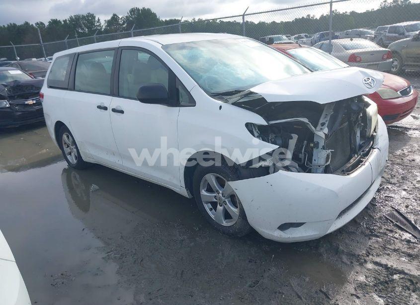 2012 Toyota Sienna BASE V6 7 PASSENGER (VIN 5TDZK3DC8CS180806) main photo