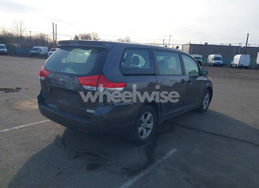 Photo 4 of 2012 Toyota Sienna BASE V6 7 PASSENGER (VIN 5TDZK3DCXCS258843)