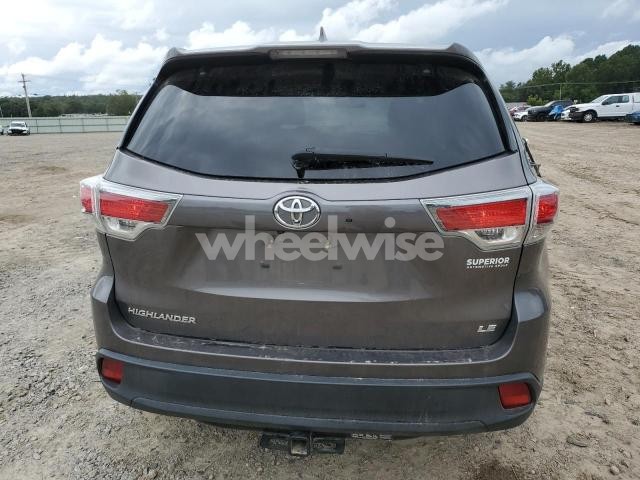 Photo 3 of 2016 TOYOTA HIGHLANDER LE (VIN 5TDZKRFH9GS187359)