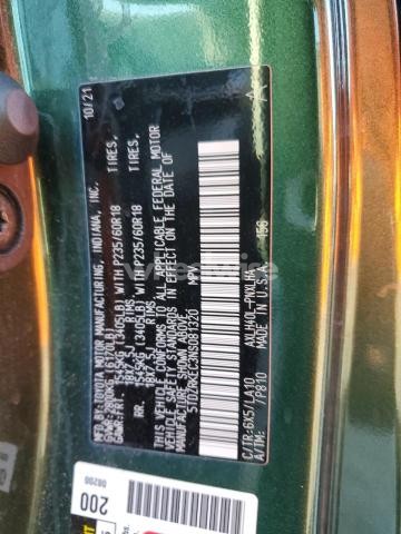 Photo 8 of 2022 TOYOTA SIENNA LIMITED (VIN 5TDZRKEC3NS081320)