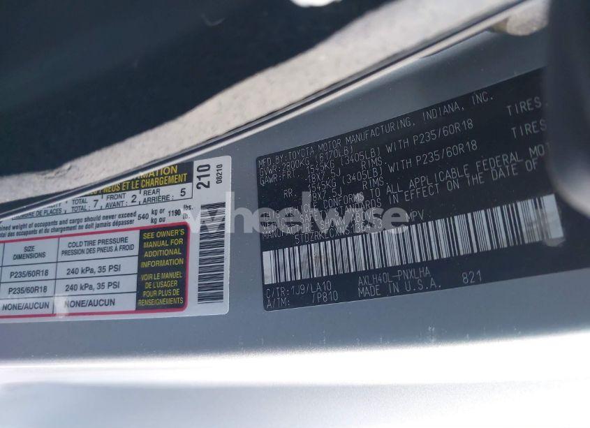 Photo 9 of 2022 Toyota Sienna LIMITED (VIN 5TDZRKECXNS136443)