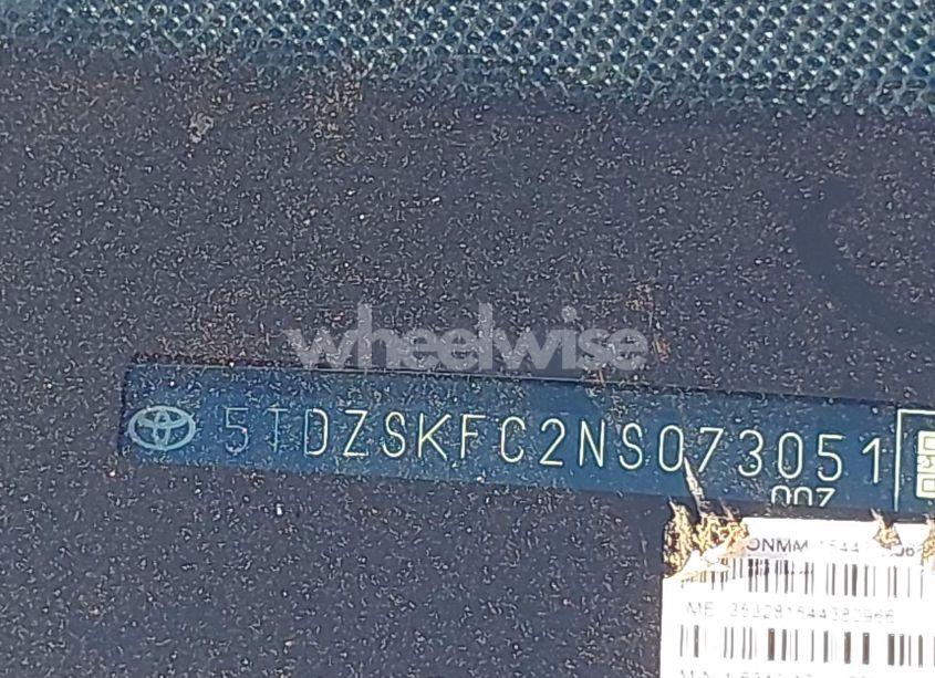 Photo 9 of 2022 Toyota Sienna LIMITED (VIN 5TDZSKFC2NS073051)