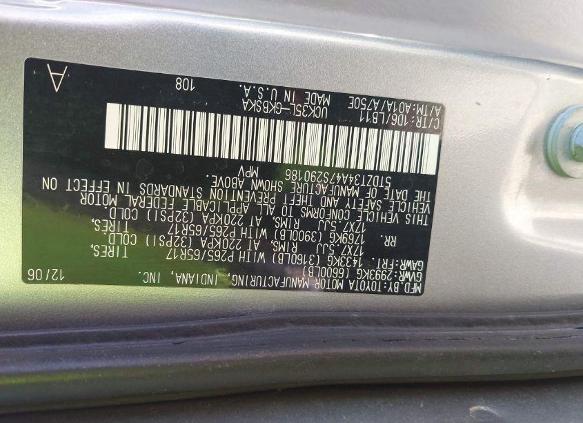 Photo 9 of 2007 Toyota Sequoia SR5 V8 (VIN 5TDZT34A47S290186)