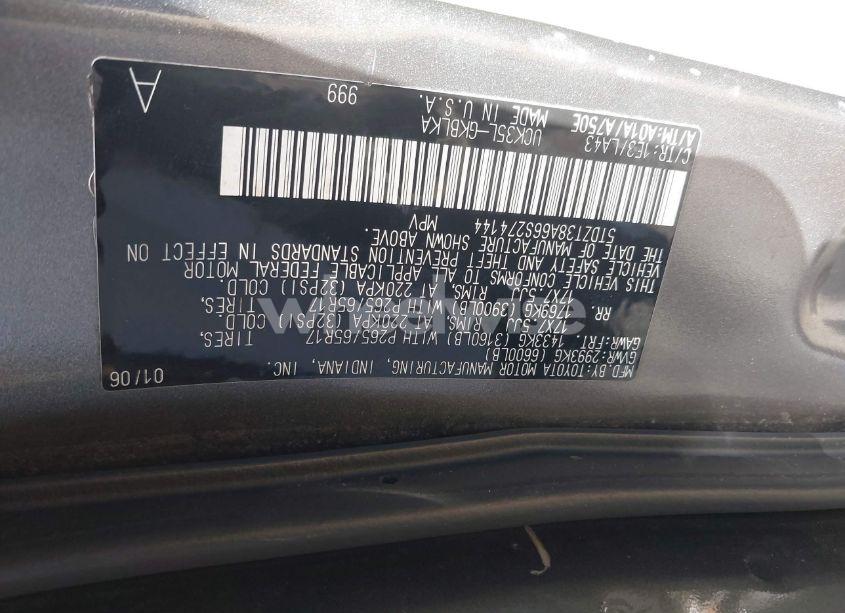 Photo 9 of 2006 Toyota Sequoia LIMITED (VIN 5TDZT38A66S274144)