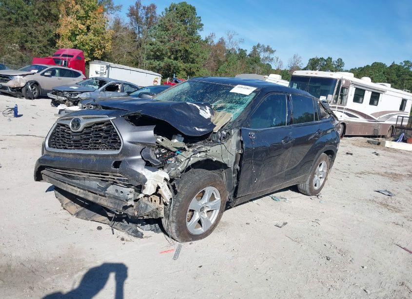 Photo 2 of 2021 Toyota Highlander LE (VIN 5TDZZRAH3MS529869)