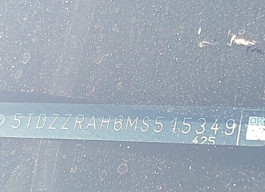 Photo 9 of 2021 Toyota Highlander LE (VIN 5TDZZRAH6MS515349)