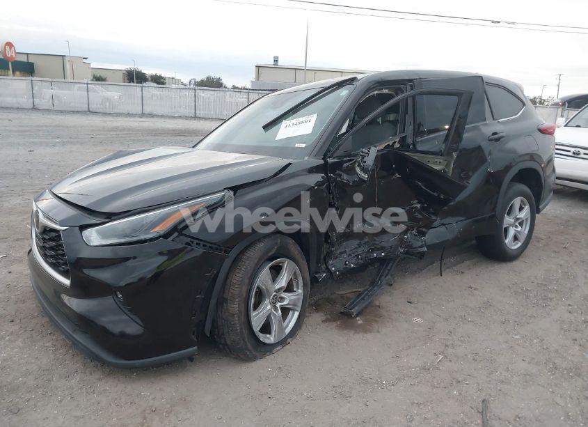 Photo 2 of 2021 Toyota Highlander LE (VIN 5TDZZRAH9MS051389)