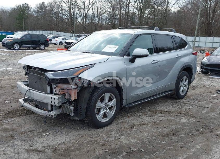 Photo 2 of 2021 Toyota Highlander LE (VIN 5TDZZRAH9MS529942)