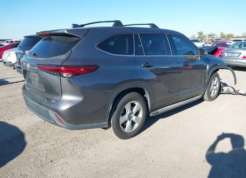 Photo 4 of 2021 Toyota Highlander LE (VIN 5TDZZRAHXMS083865)