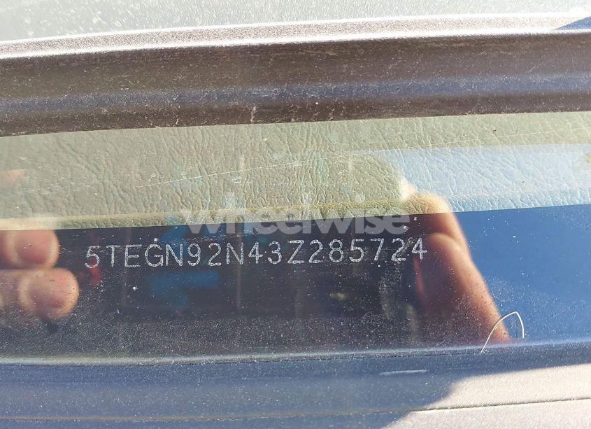 Photo 9 of 2003 Toyota Tacoma PRERUNNER V6 (VIN 5TEGN92N43Z285724)